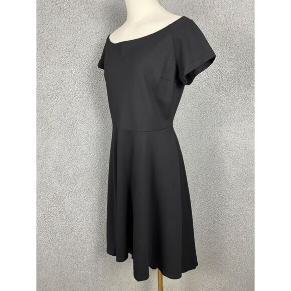 Sarin Mathews Women's XL Black Off-Shoulder Short Sleeve High-Low Dress NWT's - Picture 4 of 8